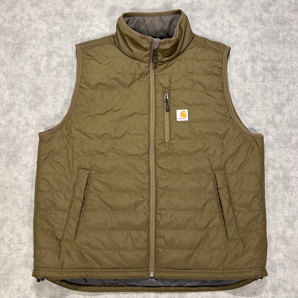 Carhartt Gilliam Vest 102286 Moss Green Rain Defender Insulated Puffer Mens XL